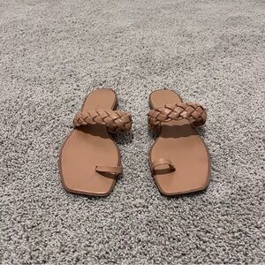 Braided Tan Sandals for Women